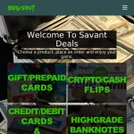 SAVANT DEALS - FLIP, BANKNOTES, GIFT/CREDIT CARDS