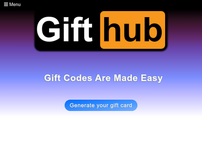 Gifthub - Giftcard generator