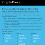 Proxies with payment in crypto