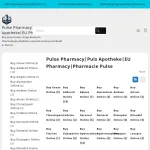 Pulse Pharmacy |Buy authentic prescription drugs like ; anxiety meds, pain killers, psychedelics. Alsop buy cocaine, steroid, research chemicals