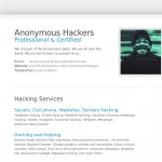 Anonymous Hackers