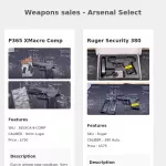 Weapons sales Verified - Arsenal Select